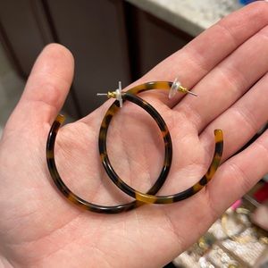 Tortoise shell hoops
